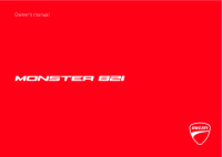 Ducati Monster 821 - Owners manual 2020 EN 
